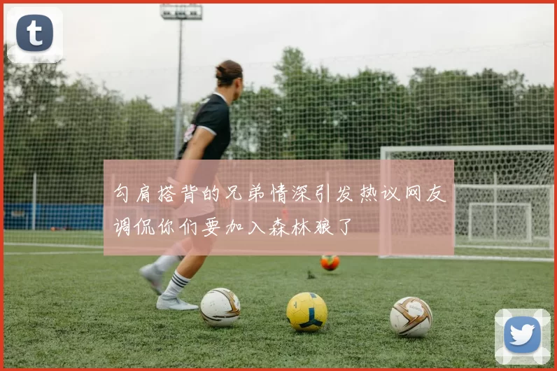 勾肩搭背的兄弟情深引发热议网友调侃你们要加入森林狼了